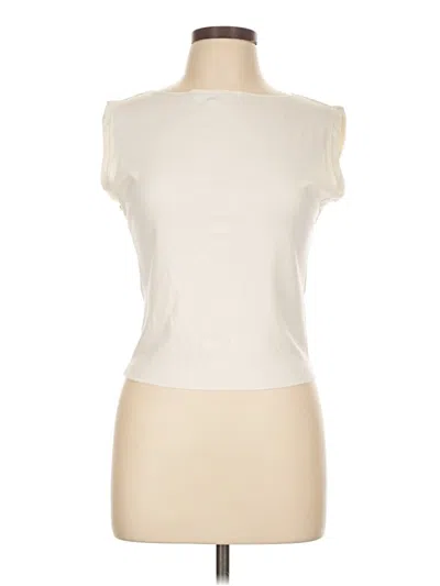 Pre-owned Jcrew Sleeveless T-shirt In Ivory