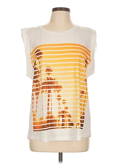 Pre-owned Jcrew Sleeveless T-shirt In Ivory