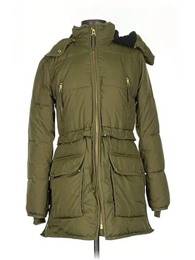 Pre-owned Jcrew Snow Jacket In Green