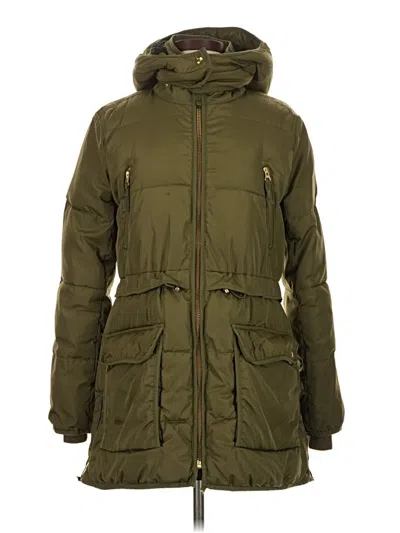 Pre-owned Jcrew Snow Jacket In Green