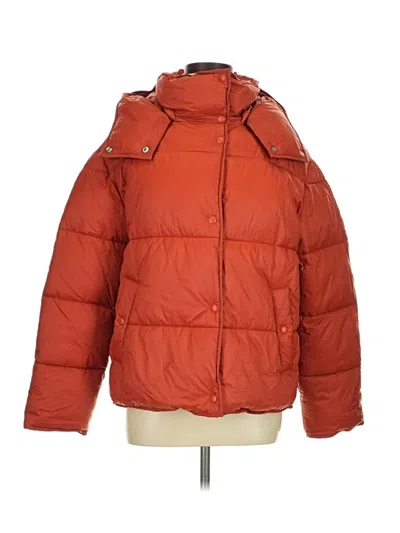 Pre-owned Jcrew Snow Jacket In Orange