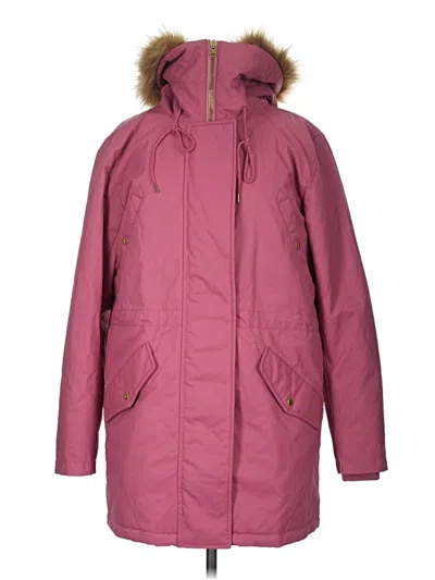 Pre-owned Jcrew Snow Jacket In Pink