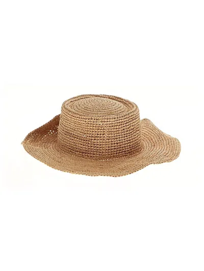 Pre-owned Jcrew Sun Hat In Brown