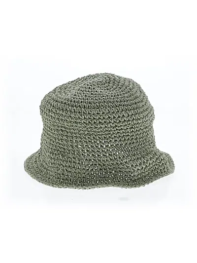 Pre-owned Jcrew Sun Hat In Green