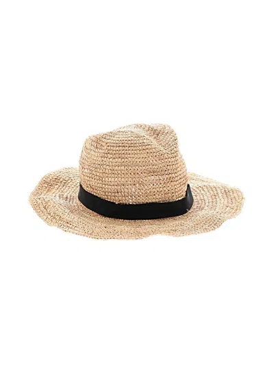 Pre-owned Jcrew Sun Hat In Tan