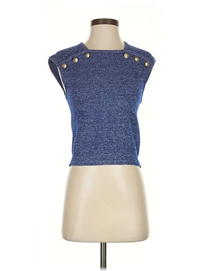 Pre-owned Jcrew Sweater Vest In Blue