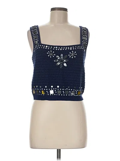 Pre-owned Jcrew Sweater Vest In Blue