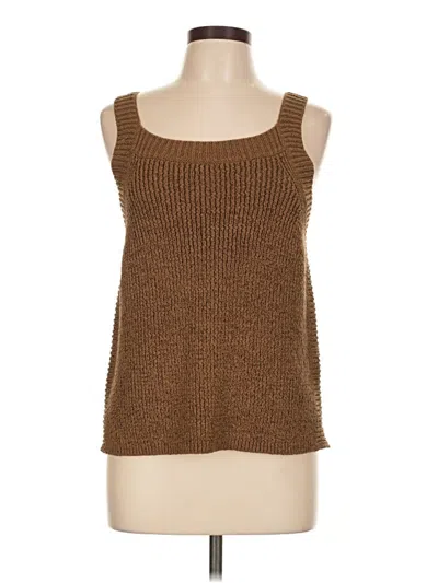 Pre-owned Jcrew Sweater Vest In Brown