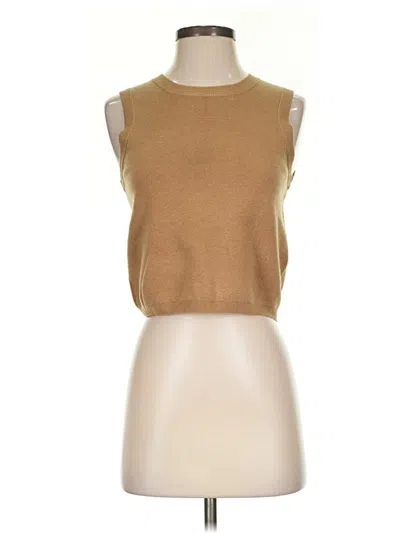 Pre-owned Jcrew Sweater Vest In Brown