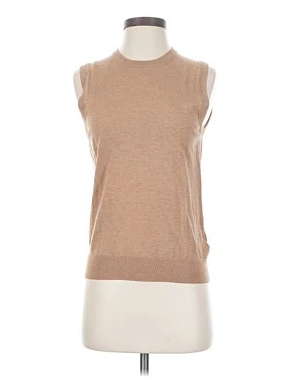 Pre-owned Jcrew Sweater Vest In Brown