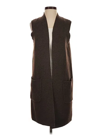 Pre-owned Jcrew Sweater Vest In Brown