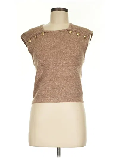 Pre-owned Jcrew Sweater Vest In Brown