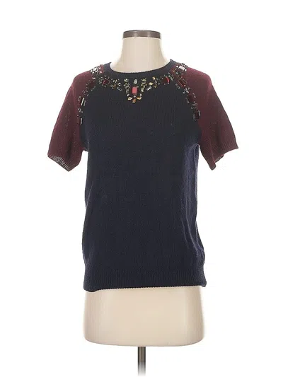 Pre-owned Jcrew Sweater Vest In Burgundy