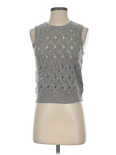Pre-owned Jcrew Sweater Vest In Gray