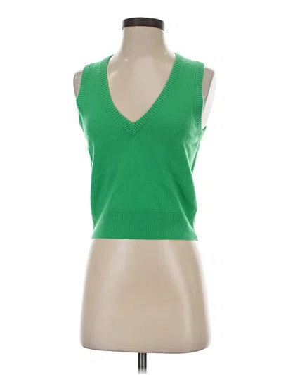 Pre-owned Jcrew Sweater Vest In Green