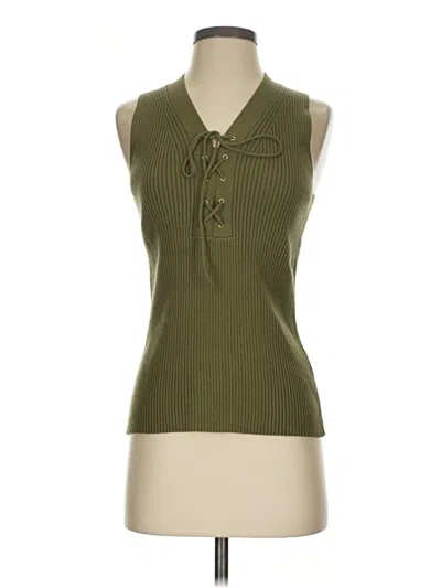 Pre-owned Jcrew Sweater Vest In Green