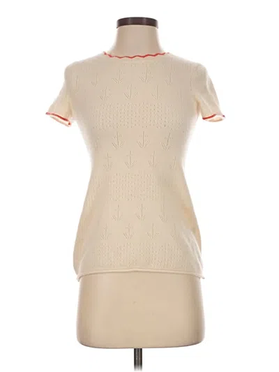 Pre-owned Jcrew Sweater Vest In Ivory