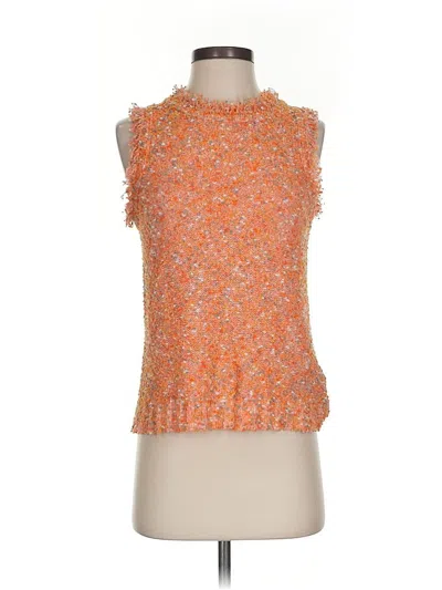Pre-owned Jcrew Sweater Vest In Orange