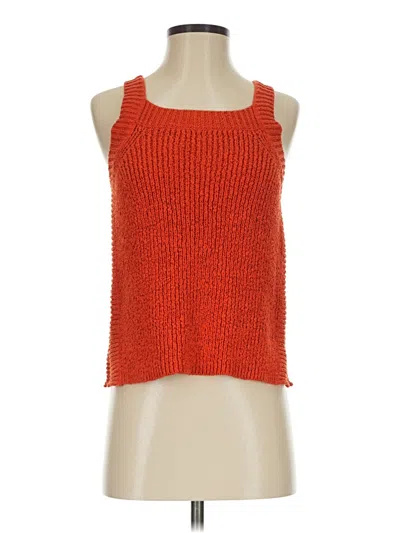 Pre-owned Jcrew Sweater Vest In Orange