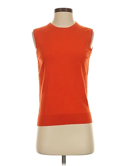 Pre-owned Jcrew Sweater Vest In Orange