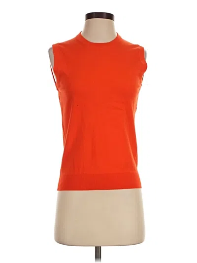 Pre-owned Jcrew Sweater Vest In Orange