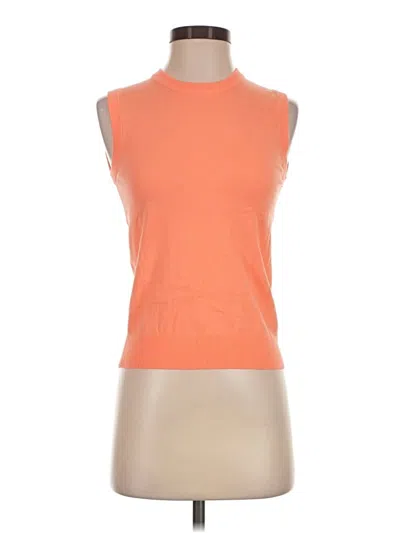 Pre-owned Jcrew Sweater Vest In Orange