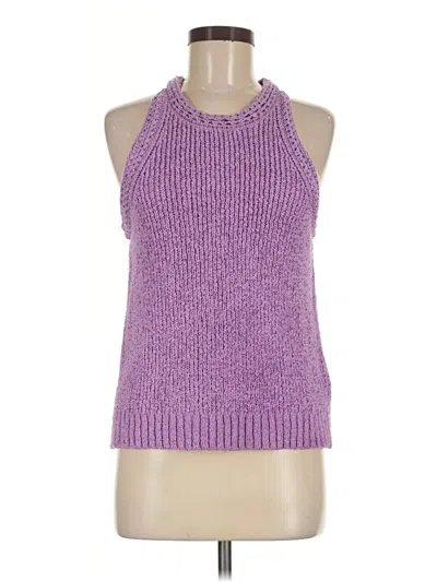 Pre-owned Jcrew Sweater Vest In Purple