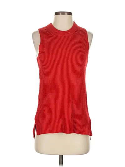 Pre-owned Jcrew Sweater Vest In Red