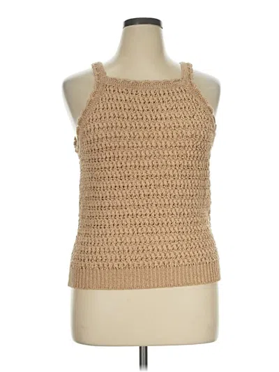 Pre-owned Jcrew Sweater Vest In Tan