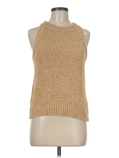 Pre-owned Jcrew Sweater Vest In Tan