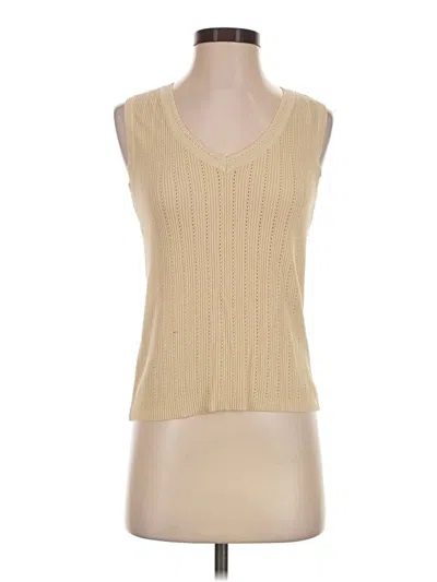 Pre-owned Jcrew Sweater Vest In Tan