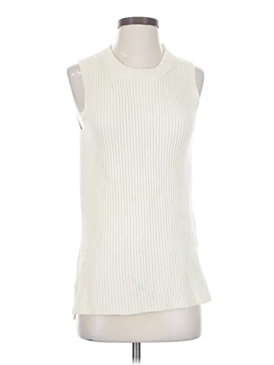Pre-owned Jcrew Sweater Vest In White