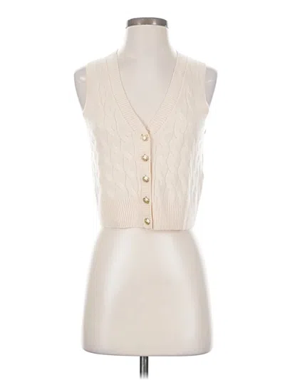 Pre-owned Jcrew Sweater Vest In White