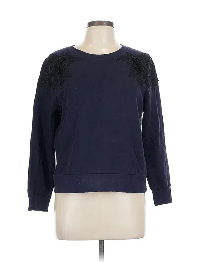 Pre-owned Jcrew Sweatshirt In Blue