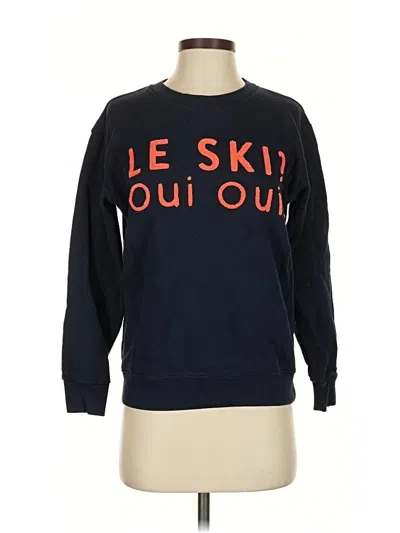 Pre-owned Jcrew Sweatshirt In Blue