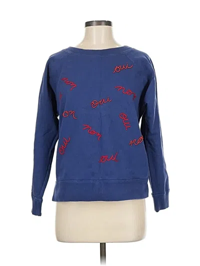 Pre-owned Jcrew Sweatshirt In Blue