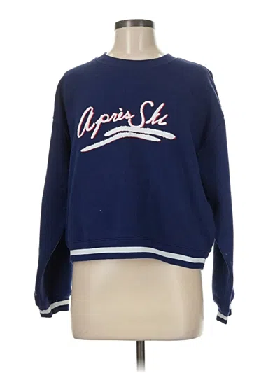 Pre-owned Jcrew Sweatshirt In Blue