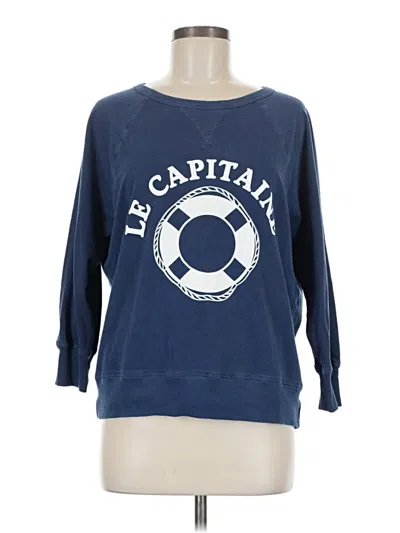 Pre-owned Jcrew Sweatshirt In Blue