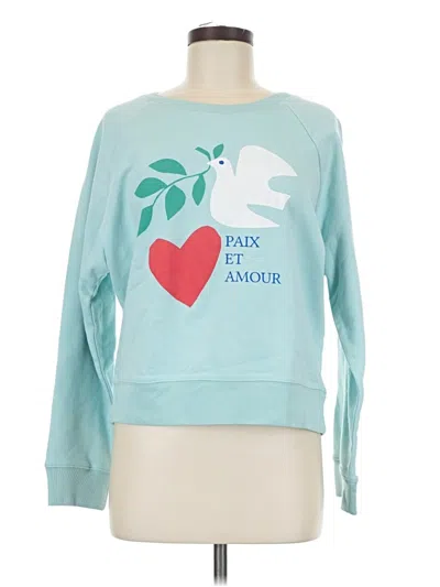 Pre-owned Jcrew Sweatshirt In Blue