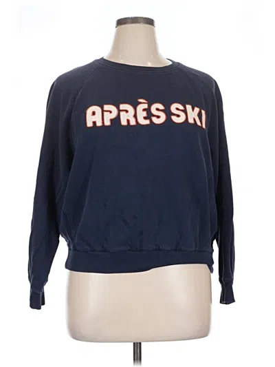 Pre-owned Jcrew Sweatshirt In Blue
