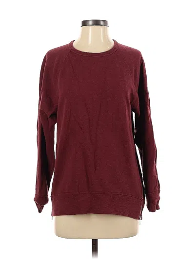 Pre-owned Jcrew Sweatshirt In Burgundy