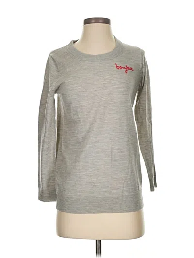 Pre-owned Jcrew Sweatshirt In Gray