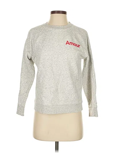 Pre-owned Jcrew Sweatshirt In Gray