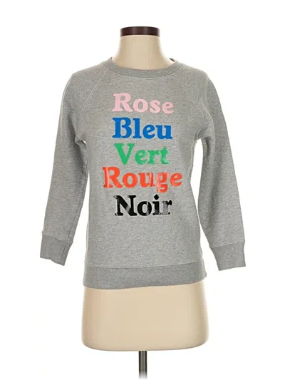 Pre-owned Jcrew Sweatshirt In Gray