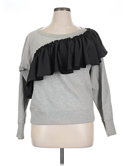 Pre-owned Jcrew Sweatshirt In Gray