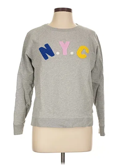 Pre-owned Jcrew Sweatshirt In Gray