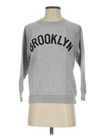 Pre-owned Jcrew Sweatshirt In Gray