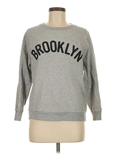 Pre-owned Jcrew Sweatshirt In Gray