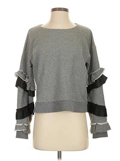 Pre-owned Jcrew Sweatshirt In Gray