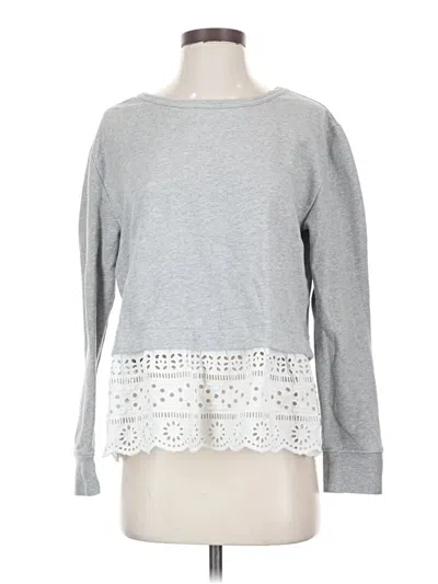 Pre-owned Jcrew Sweatshirt In Gray